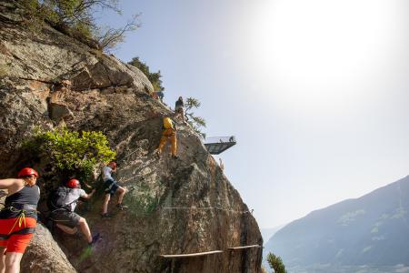 Via ferrata Knott sul Monte Sole di Naturno