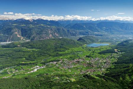 Panorama vom Hausberg Penegal in Kaltern