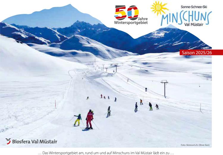 50-Jahre Jubiläum des Wintersportgebiets Minschuns 50-Jahre Jubiläum des Wintersportgebiets Minschuns