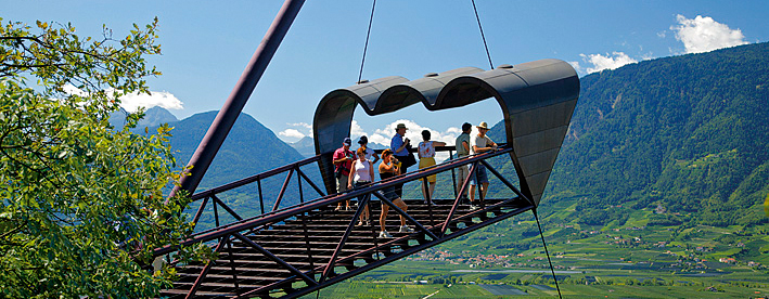 Vista panoramica su Merano