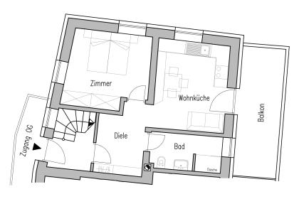 Ferienwohnung Tschötterle Wohnungsskizze Ferienwohnung Tschötterle Wohnungsskizze