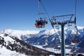 Sessellift im Skigebiet Haideralm